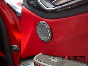 Alfa Romeo Giulia Carbon Fiber Door Speaker Frame - Front - Small